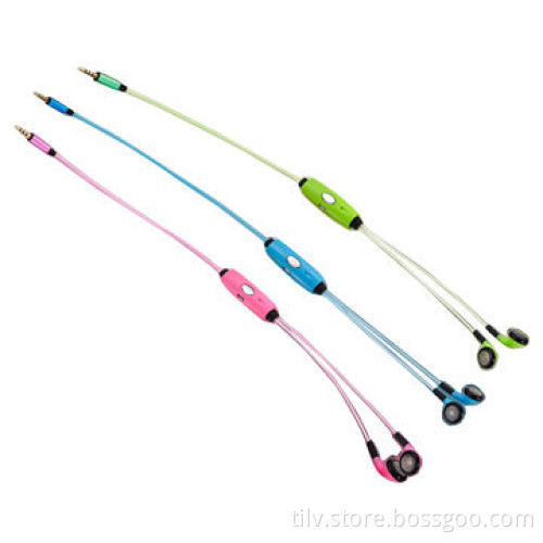 High Quality El Lighting Hands-free Cord Earphone
